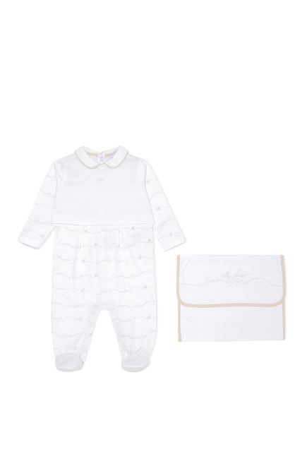 "My First Armani" Jumpsuit & Pouch Set